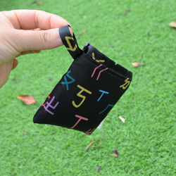 台湾レトロなエコバッグ【ボポモフォ柄】　コンビニサイズ　防水布　レトロ柄　折り畳み簡単　買い物袋　SDGS 7枚目の画像