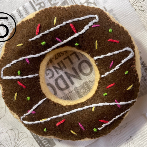 フェルトのドーナツ(5個) おもちゃ・人形 WaraKei 通販