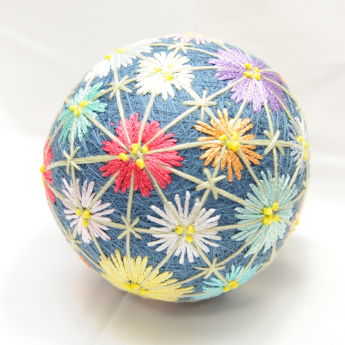 手まりN10 松葉菊 直径10cm[ てまり 手毬 手鞠 ] その他インテリア雑貨