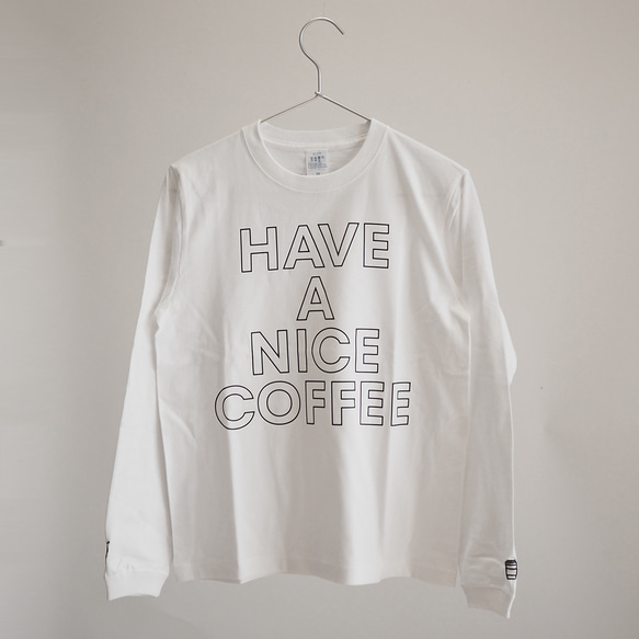 【３色展開】HAVE A NICE COFFEE ロングスリーブTシャツ 11枚目の画像