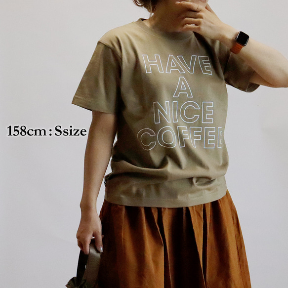 【２色展開】HAVE A NICE COFFEE Tシャツ 6枚目の画像