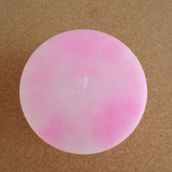 春色のマーブルキャンドル ピラータイプ fluorescent pink 2枚目の画像