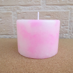 春色のマーブルキャンドル ピラータイプ fluorescent pink 3枚目の画像