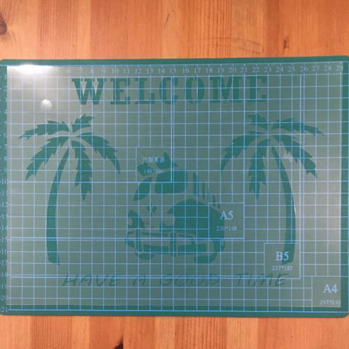 No.116送料込ステンシルシート ワーゲンバス ウェルカム ステンシル