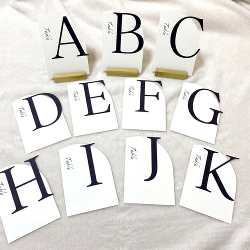 結婚式·披露宴》テーブルサイン テーブルナンバー【1枚 ¥100】 その他