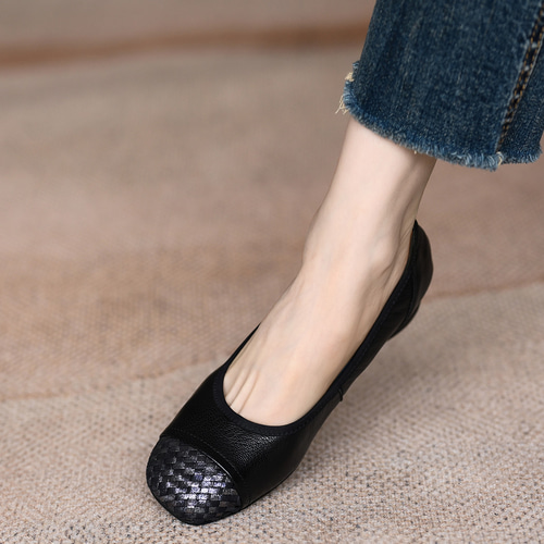 新作 パンプス シューズ レディース フラット 美脚 ぺたんこ 可愛いおしゃれ パンプス 靴 レディース 本革 フラットシューズ フラワー モチーフ