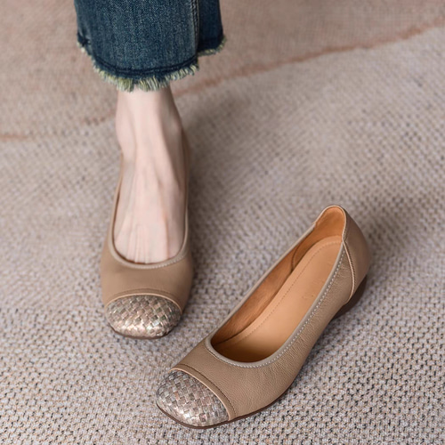 美脚やわらかバレエパンプス 超軽量 フラットシューズ ぺたんこ靴