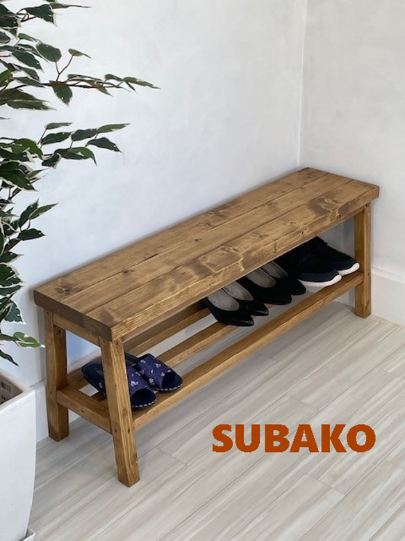 ソファ・ベンチ Antique Bench 120 ベンチ120幅 (22038) ：素朴でシャビーな仕上がり・アンティーク