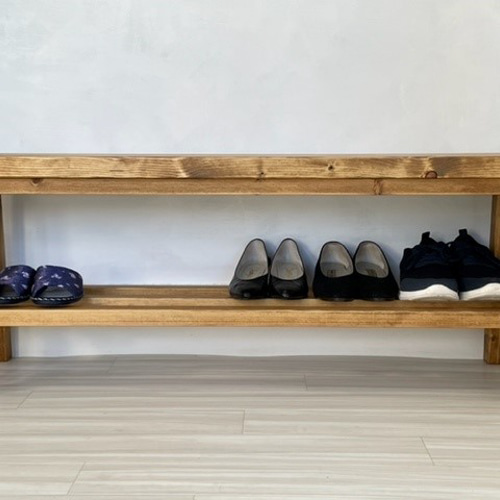 ソファ・ベンチ Antique Bench 120 ベンチ120幅 (22038) ：素朴でシャビーな仕上がり・アンティーク