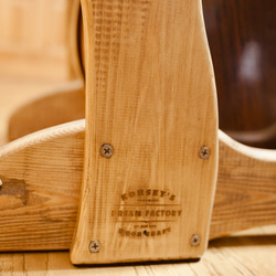 【オーダー品】手作り木工　木製ギタースタンド （古材） ２本掛け 6枚目の画像