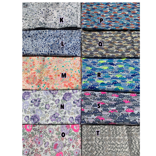 大】リバティ生地 アルファベットワッペン ワッペン・アップリケ