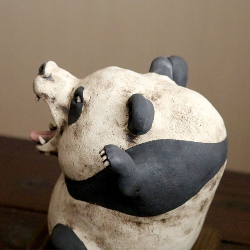 パンダ オブジェ陶器 淵脇克仁作 陶仁 鹿児島 その他アート Reboot