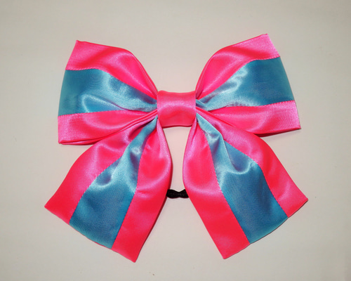 確認 ヘアゴム ヘアリボン 500 つややかサテン バラ 大人ピンク 確認