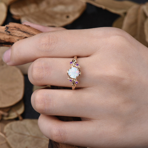 オパール リング 前田宝石 オパール リング 前田宝石