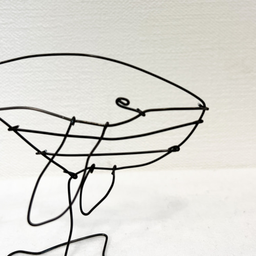 受注販売】置けちゃうクジラ くじら 鯨 置き型 ワイヤーアート その他