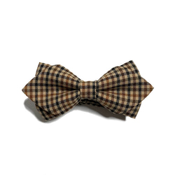 Mr. Bart-Classic Small Plaid-Bow Tie-Coffee 3枚目の画像