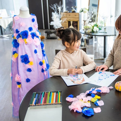 わたしのどれす　空白のスタイル画　お子様が描いたドレスを形にします 16枚目の画像