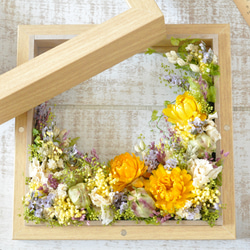【botanical frame S  ～yellow～】メッセージにお花を添えて✽気持ち伝わるボタニカルフレーム 11枚目の画像