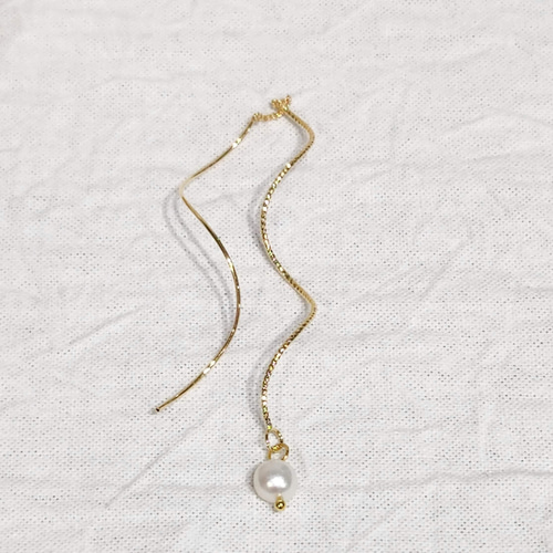 101Po【高品質✨】パールピアス　アメリカン　ひねりスティック　淡水　揺れる 4c0a0279b0b193bb3f47ca706597e9