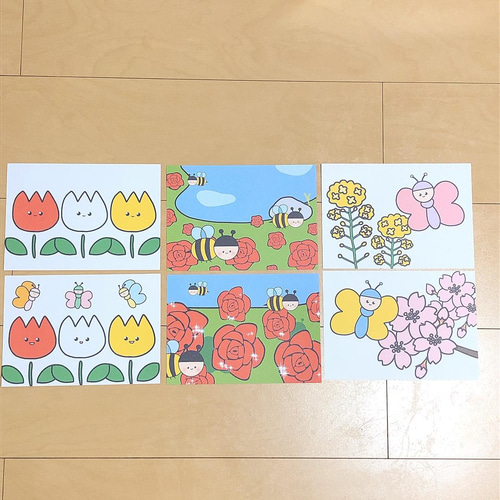 ペープサート ぶんぶんぶん チューリップ ちょうちょう 春の歌 誕生会 