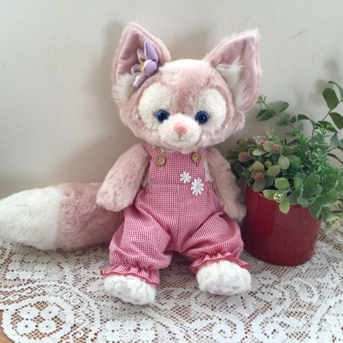 リーナベル 赤チェック柄ロンパース ダッフィー コスチューム 服