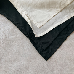 リネン長袖トップス カットソー クルーネック リネン100% color : ホワイト 16枚目の画像