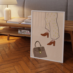 モダンな抽象画のポスター　/ i1319 / サングラスやバッグや靴などのファッションアイテム 4枚目の画像