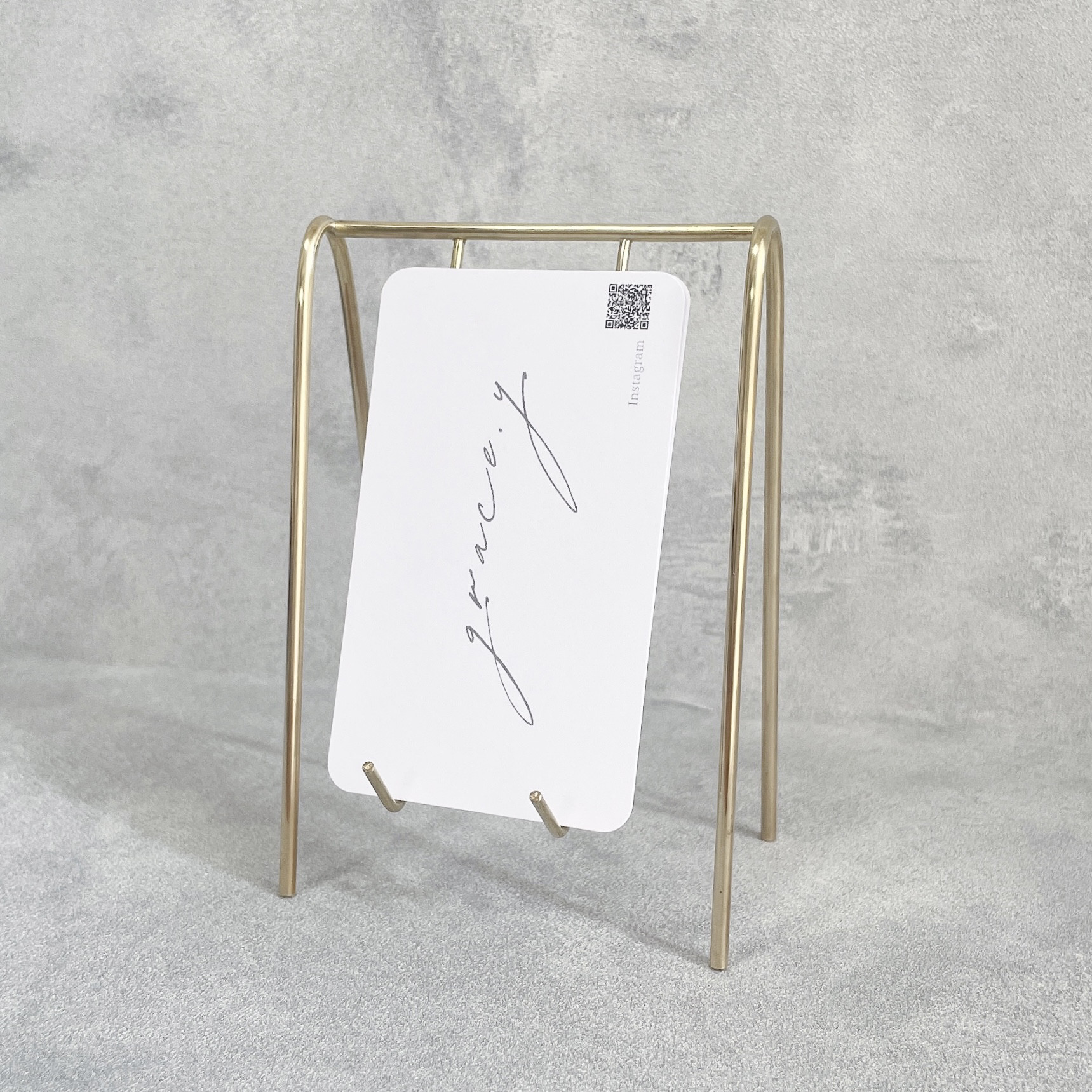 【受注生産】置き看板のようなショップカードスタンド（縦）