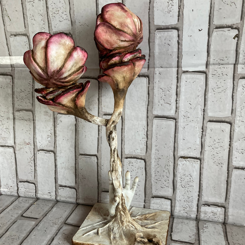アートドール ☆ 隠れ花 ☆ 創作人形 ☆ オブジェ ☆ 花 ☆ 281