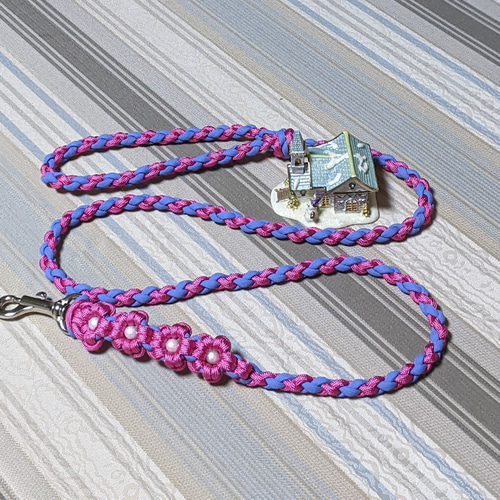 パラコード　ハンドメイド　120ｍ　ティファニーブルー　ピンク　白　紫　リード パラコード ハンドメイド 120m ティファニーブルー ピンク 白