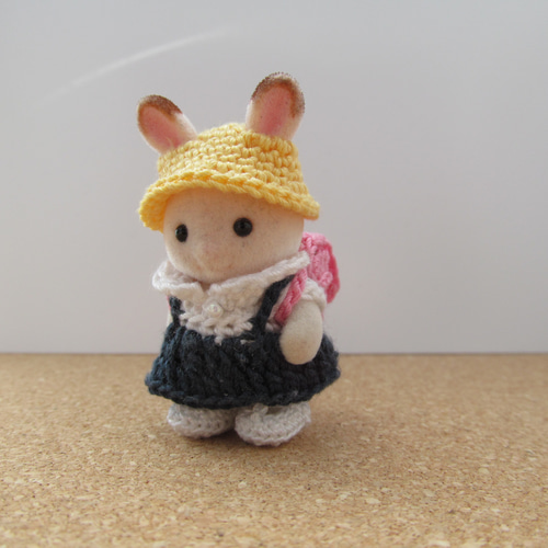 ハンドメイド＊シルバニア＊赤ちゃん＊もうすぐ一年生＊制服スカート