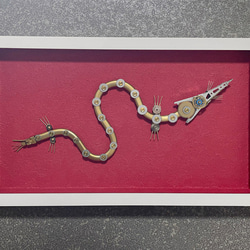 龍の立体アート　ハンドメイド ワイヤーアート龍（中サイズBタイプ） その他インテリア雑貨