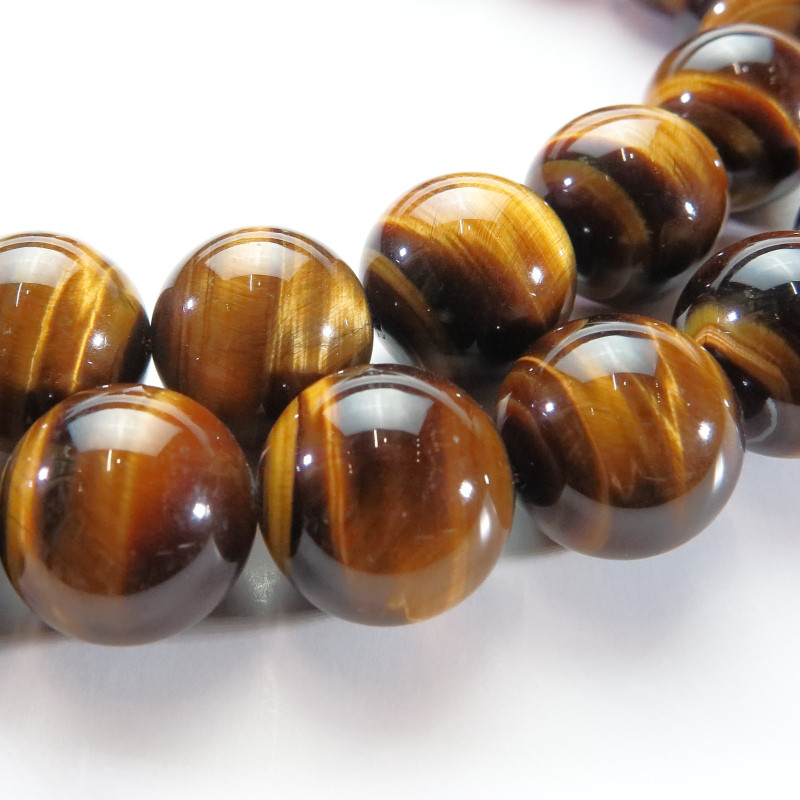 TGEBN-RND0016　タイガーアイ　ラウンド A 16mm　1連