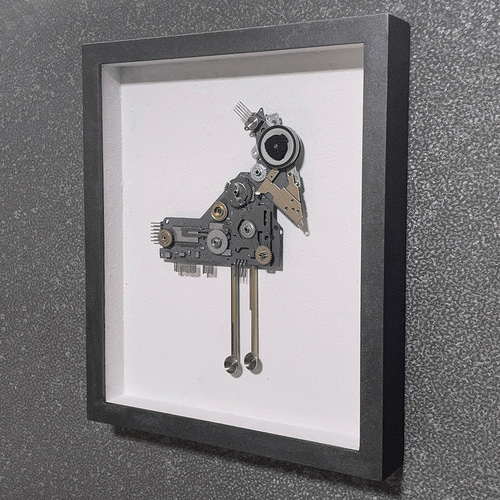 ジャンクアート ハシビロコウ 立体・オブジェ Nの工房 通販 15663052