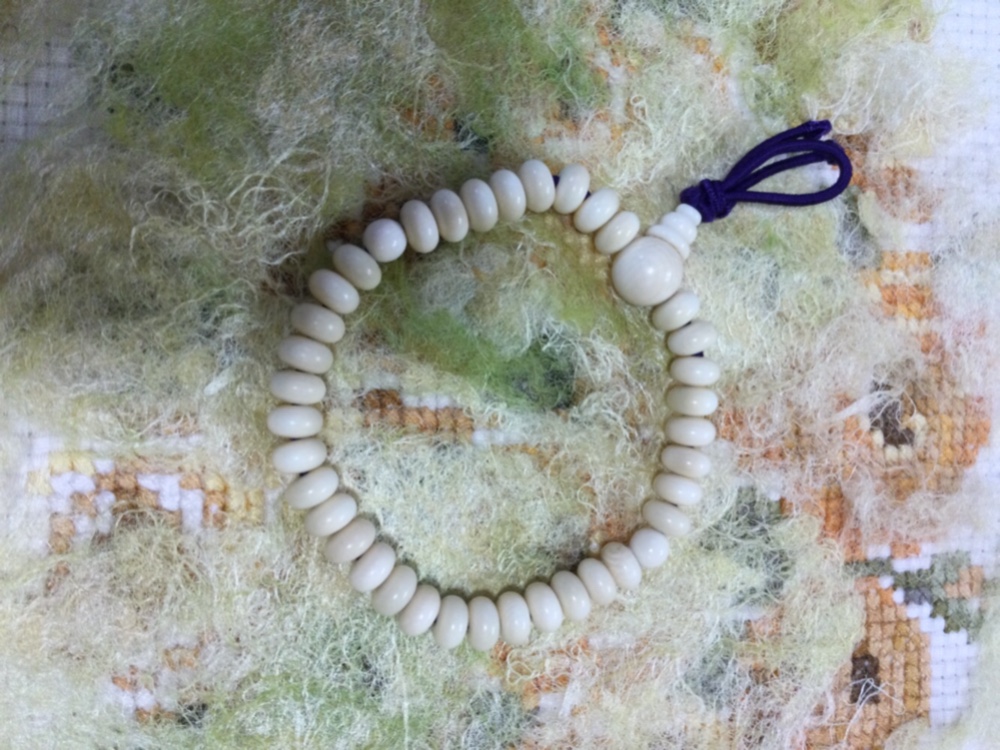 ★象牙みかん玉　念珠ブレスレット② ※