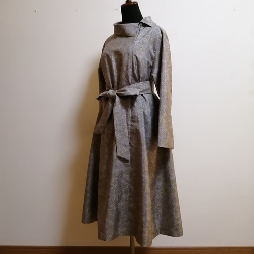 SOLD 着物リメイク ワンピース 大島紬 ワンピース さらあお 通販