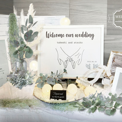 ウェルカムボード オーダー受付 ♪ ウェルカムオブジェ ウェルカムスペース ウェルカムボード】（ゴールド）結婚式 ウェルカムスペース 受付