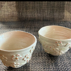 ご注文品･桜の抹茶茶碗＆お茶碗 4枚目の画像