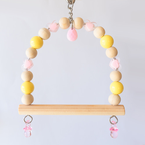 鳥用品　ブランコ　インコ　小鳥　色が選べるハート　お買い得 鳥用品 ブランコ インコ 小鳥 色が選べるハート お買い得 鳥