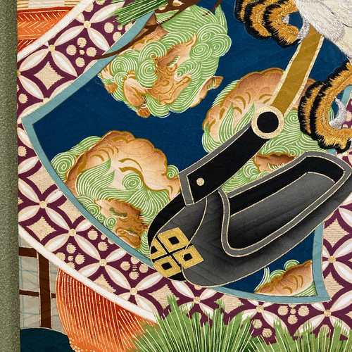 ☆送料無料☆着物リメイク 和風インテリア 端午の節句 子供の日