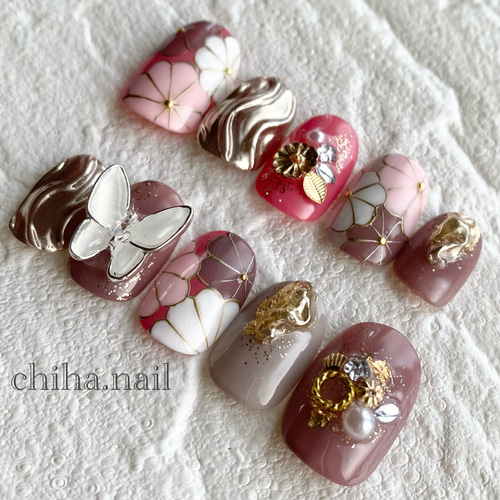 ありがとうございます♡︎ 先ほどのくすみピンクアートが普段用