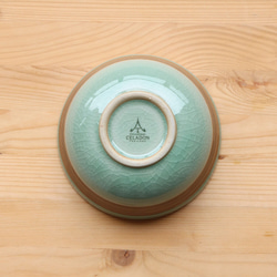 タイ セラドン焼 どんぶり 鉢 ボウル 15.0cm 陶磁器 celadon-009 3枚目の画像