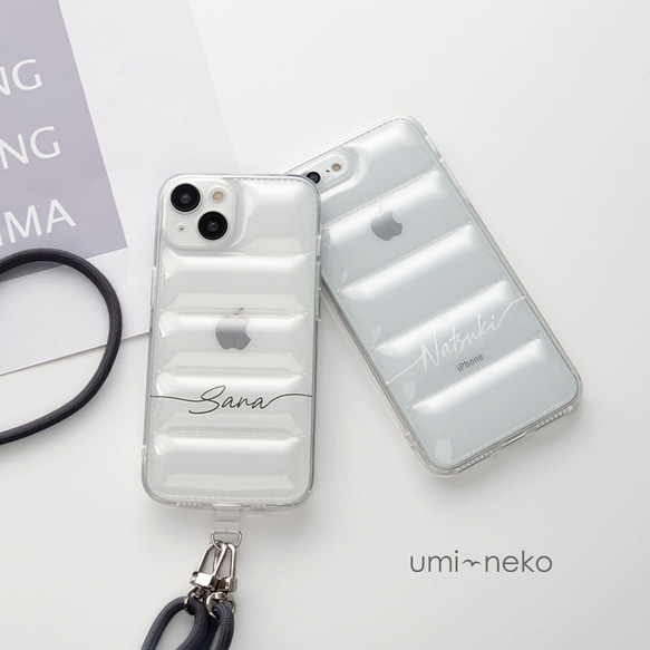 MONCREL iPhoneケース ストラップスマホケース ロゴ入り MONCREL iPhoneケース ストラップスマホケース ロゴ入り