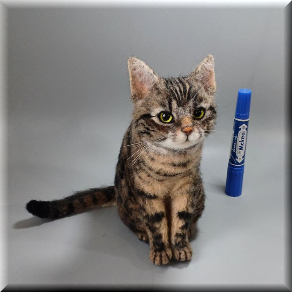 羊毛フェルト 猫 キジトラ猫さん キジトラ ねこ ネコ 猫 羊毛フェルト 猫 キジトラ猫さん キジトラ ねこ ネコ 猫
