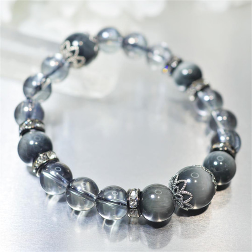 強い意思・自信～イーグルアイ（グレータイガーアイ）シルバーオーラ  