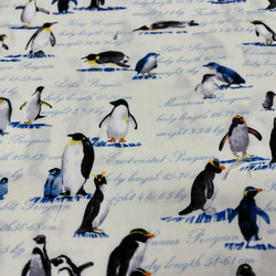 大きな巾着袋　縦50ｃｍ　横50ｃｍ　  ペンギン柄 2枚目の画像