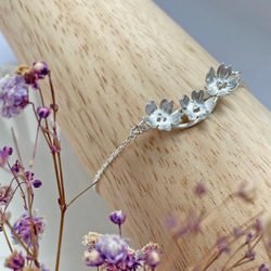 櫻花 - 純銀手鍊 花朵 手工 春天飾品 第3張的照片