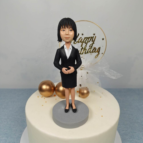 ケーキトッパー オーダーメイド 似顔絵プレゼント フィギュア