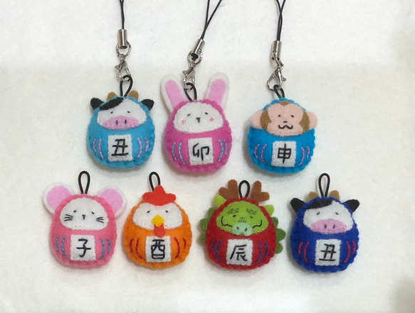 だるま　フェルト 干支だるまミニ（1個）ハンドメイド フェルト その他雑貨 daruma