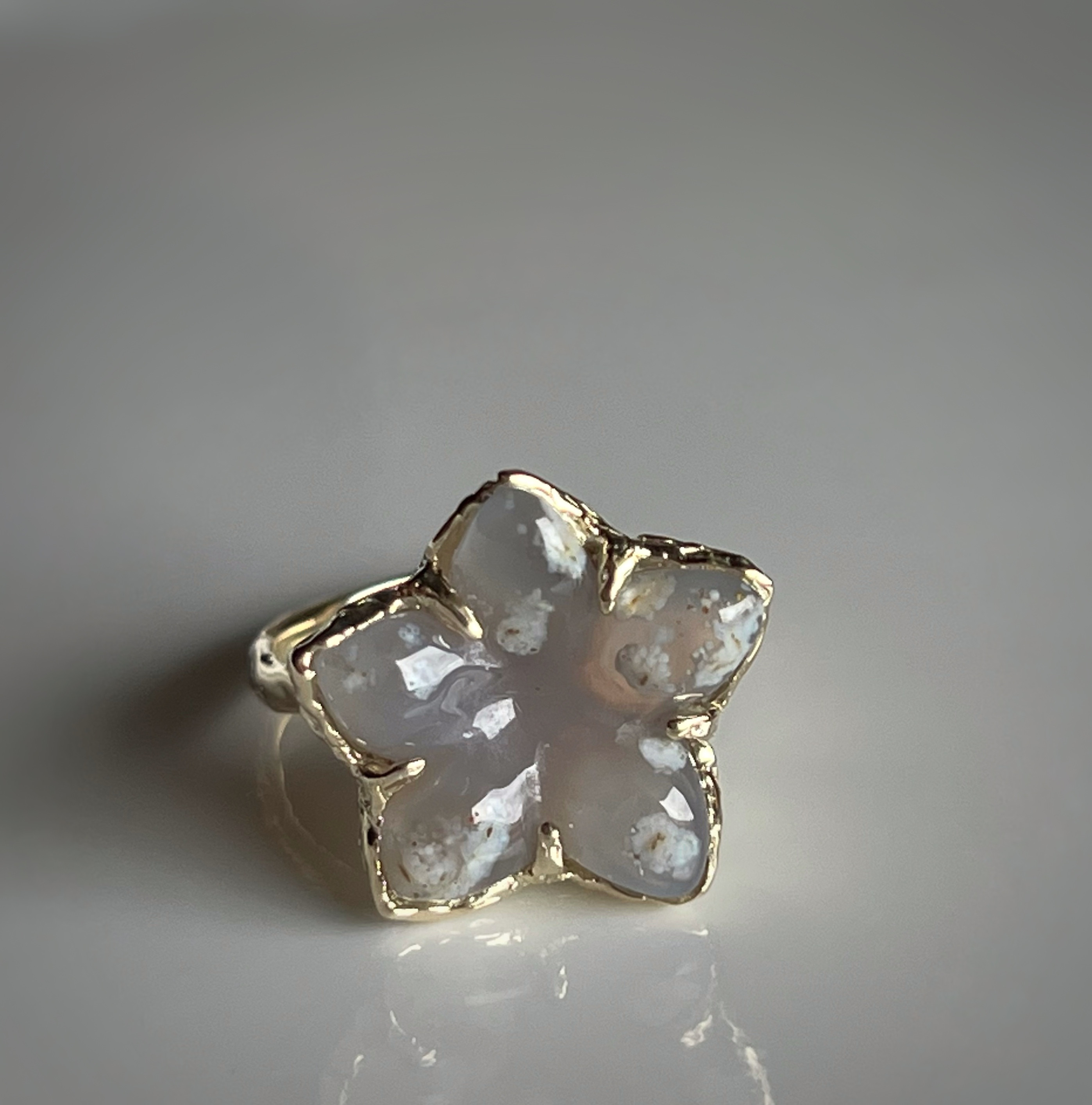 桜アゲートリング/k10